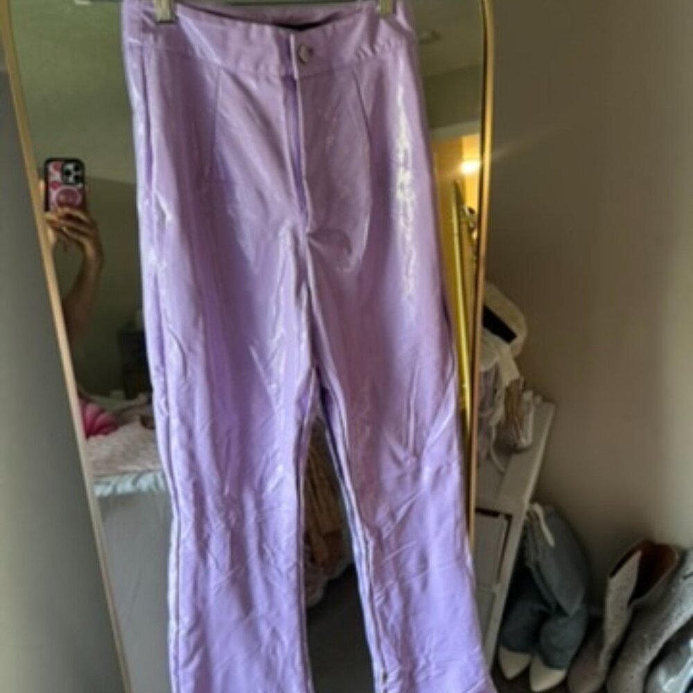 Purple Latex Pants